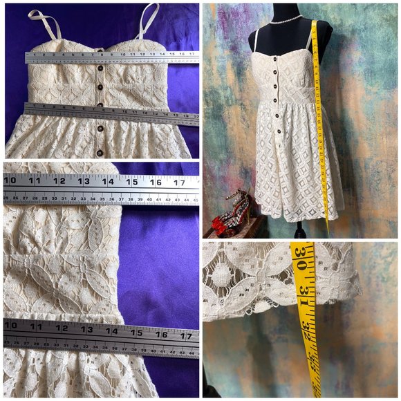 📌Three Pink Heart Romantic Lace Dress - Picture 6 of 8